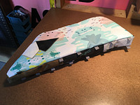 Black/White/Multicolor Bike Frame Bag