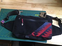 Denim / Cordura / Aztec Wool Hip/Shoulder Bag