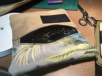 Lined Waxed Canvas / Floral Bag