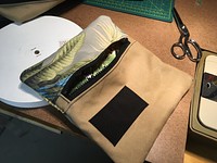 Lined Waxed Canvas / Floral Bag
