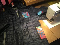 Repaired / Floral-ized Patagonia Jacket