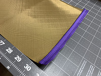 Zipper sewed onto the edge of the rectangle panel