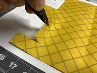 Leave this tab in place, which is 3/4" wide and will fold over twice to create a double rolled hem to bind the raw edges of this seam later.