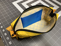 Double rolled hems encase all raw edges inside.