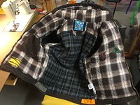 Liner has been heavily modified and is lighter with lots of insulation removed and a lighter back panel. Removed one pocket, added a few fun patches.