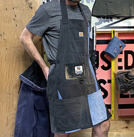 Upcycled Carhartt Black/Denim Apron