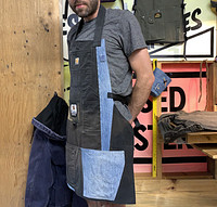 Upcycled Carhartt Black/Denim Apron