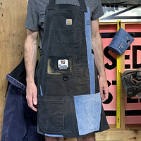 Upcycled Carhartt Black/Denim Apron