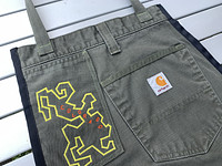 Upcycled Carhartt Moss Green Apron