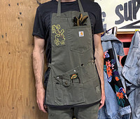 Upcycled Carhartt Moss Green Apron