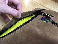 Waxed Canvas Zipper Bag