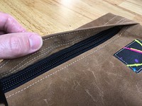 Waxed Canvas Zipper Bag