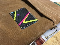 Waxed Canvas Zipper Bag